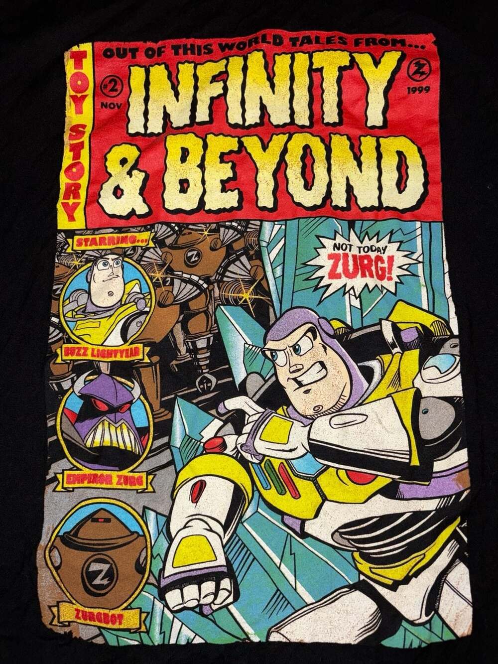Disney Pixar Toy Story Size S Infinity & Beyond Graphic T-Shirt